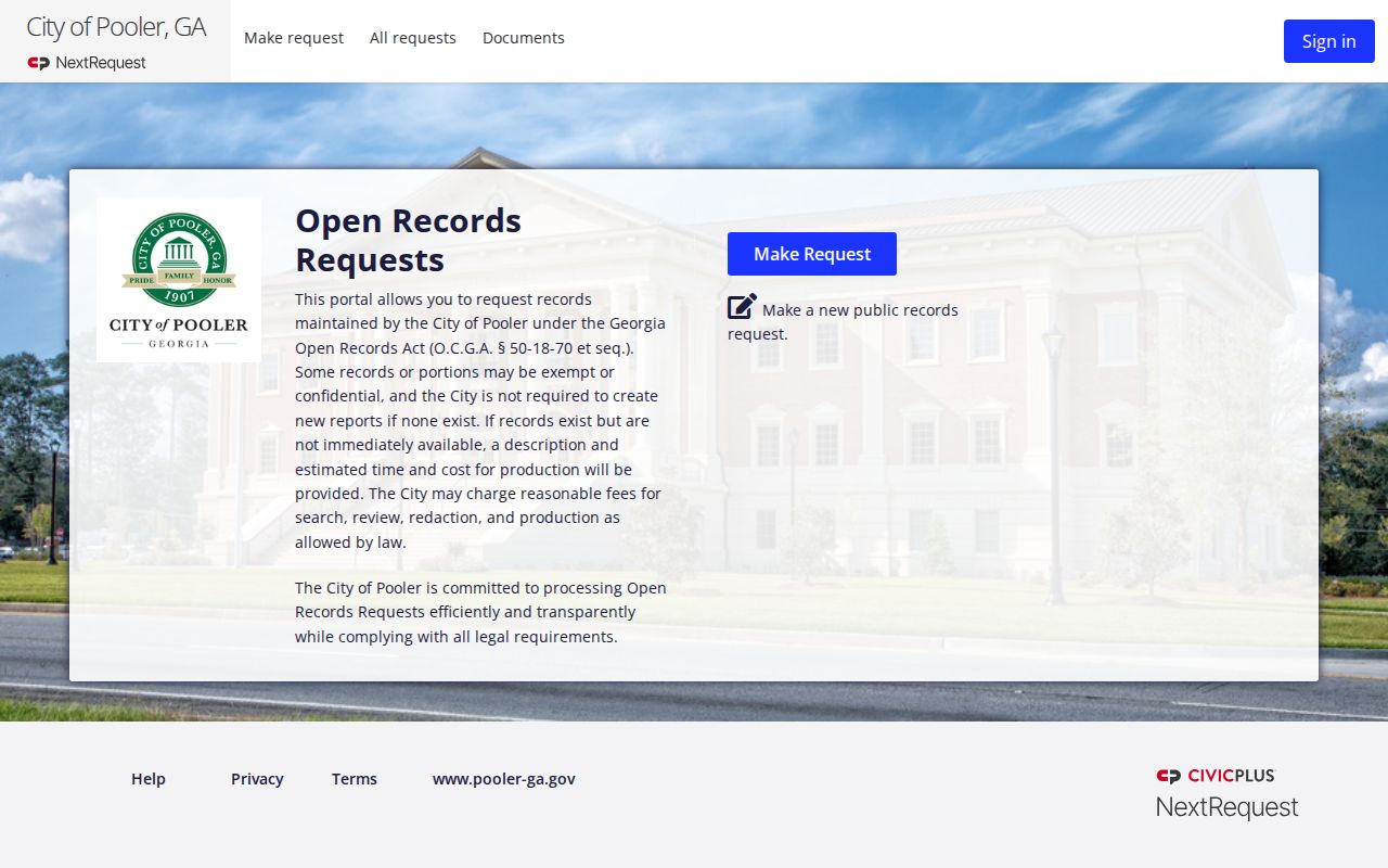 Pooler residents directory municipal records portal