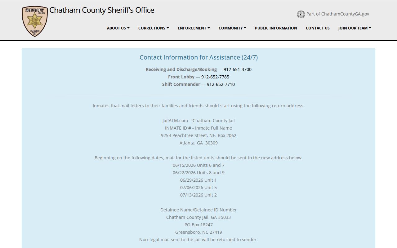 Pooler neighbors Chatham County inmate search