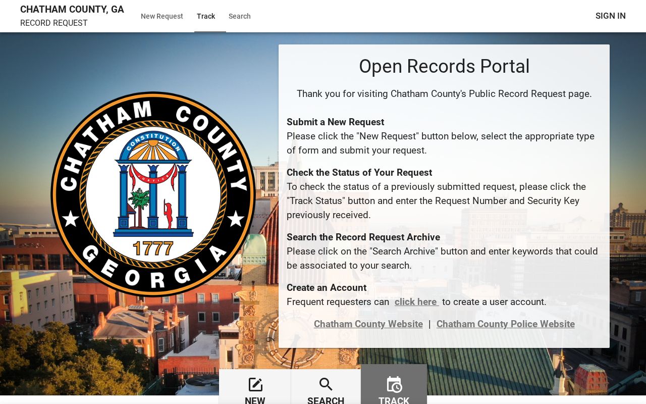 Pooler neighbors Chatham open records request portal